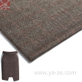 camel herringbone woven wool fabric